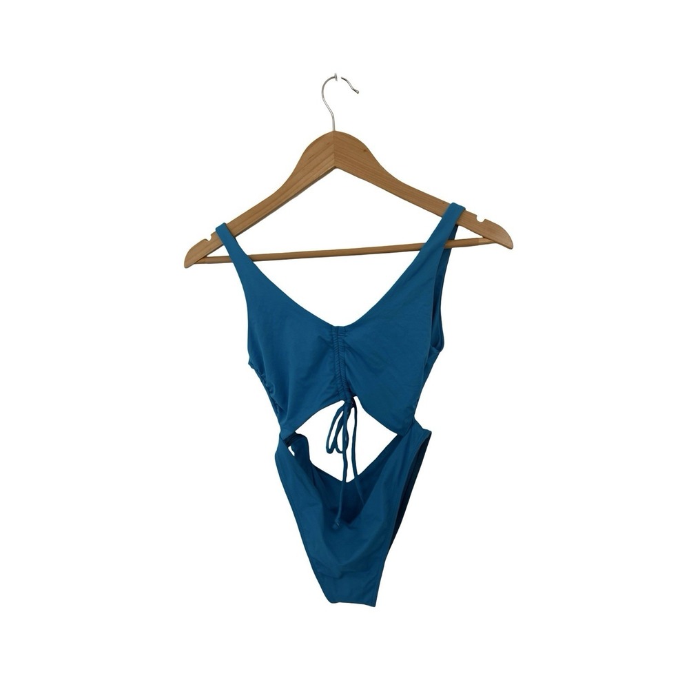 Frankies Bikini sz‎ small Emma Cheeky High Leg One Piece Swimsuit ocean